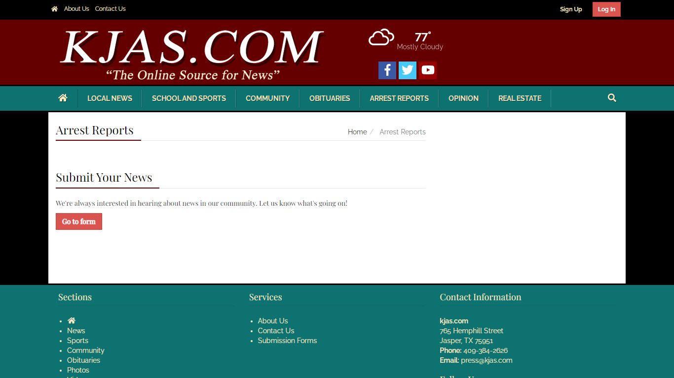 Arrest Reports | kjas.com